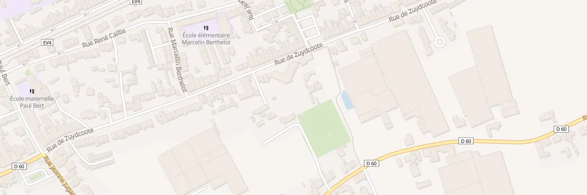 Plan du 346 Rue de Zuydcoote à Dunkerque