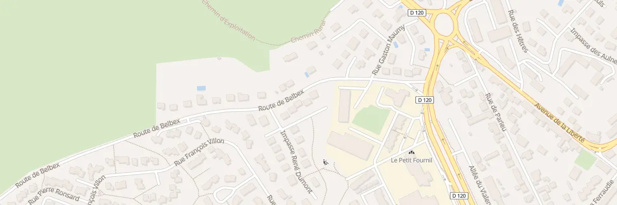 Plan du 7 Imp Rene Dumont à Aurillac