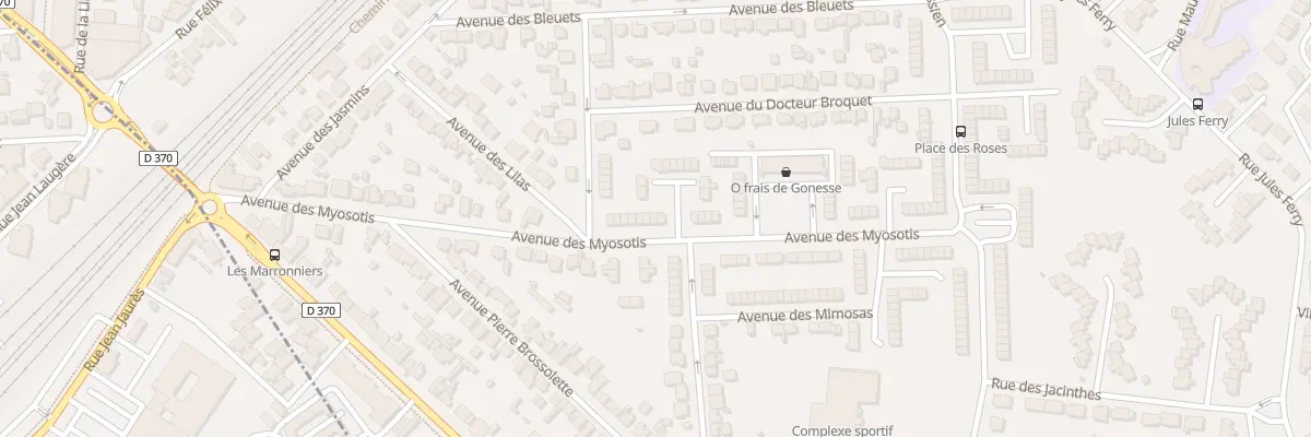 Plan du 44 Av des Myosotis à Gonesse