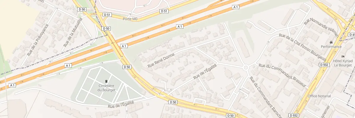 Plan du 21 Rue René Dorme au Bourget