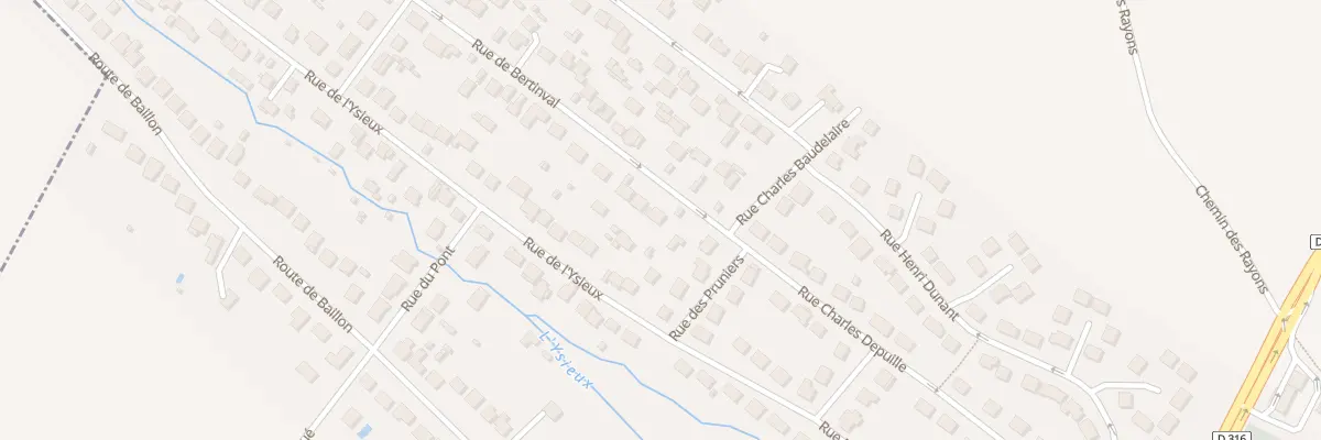 Plan du 3 Rue de Bertinval à Chaumontel