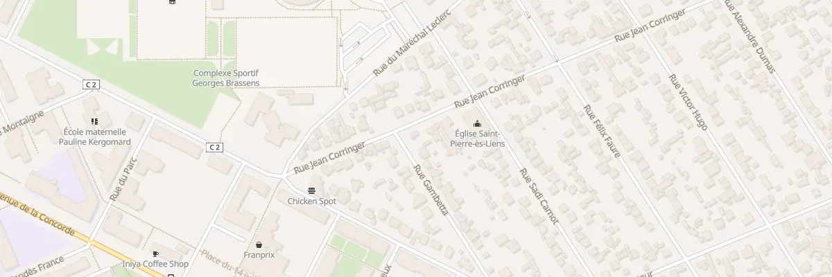 Plan du 12 Rue Jean Corringer à Vigneux-sur-Seine