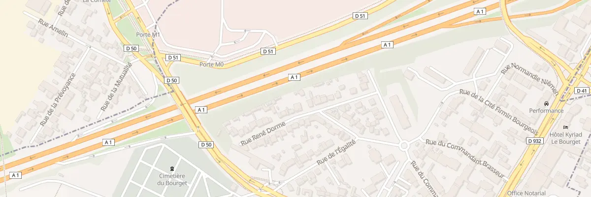 Plan du 22 Rue René Dorme au Bourget