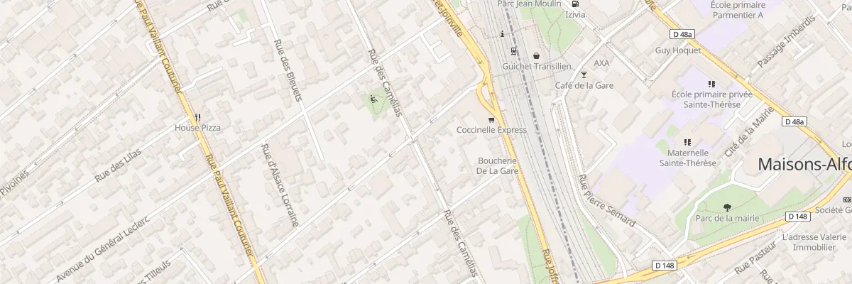 Plan du 62 Rue Mal de Lattre de Tassigny à Alfortville