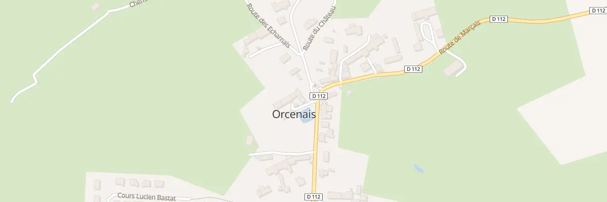 Plan du 1A Ple de la Croix à Orcenais