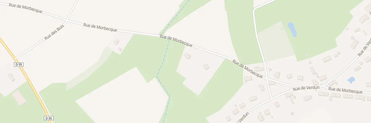 Plan du 1268 Rte de Morbecque à Lynde