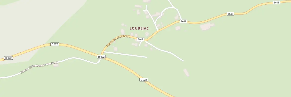 Plan du 5035 Loubejac à Saint-Chamant