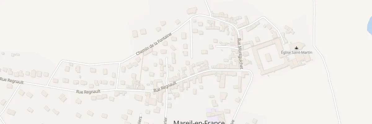 Plan du 7 Rue de la Fontaine à Mareil-en-France