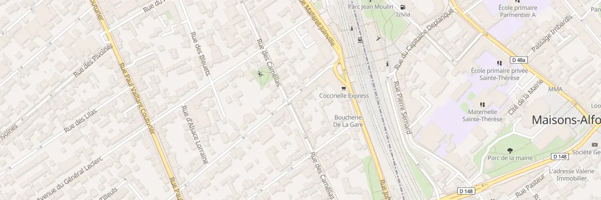 Plan du 62B Rue Mal de Lattre de Tassigny à Alfortville
