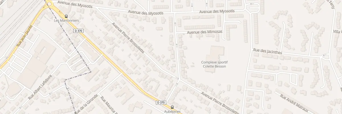 Plan du 16 Av des Aubépines à Gonesse