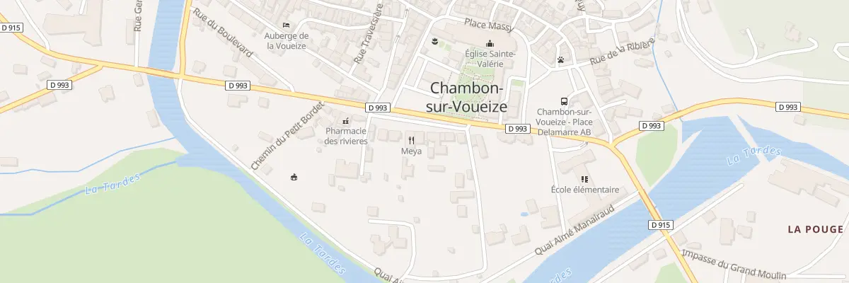 Plan du 23 Rue de la Promenade à Chambon-sur-Voueize