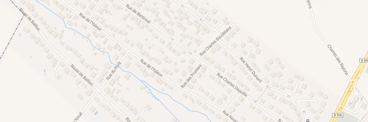 Plan du 1 Rue de Bertinval à Chaumontel