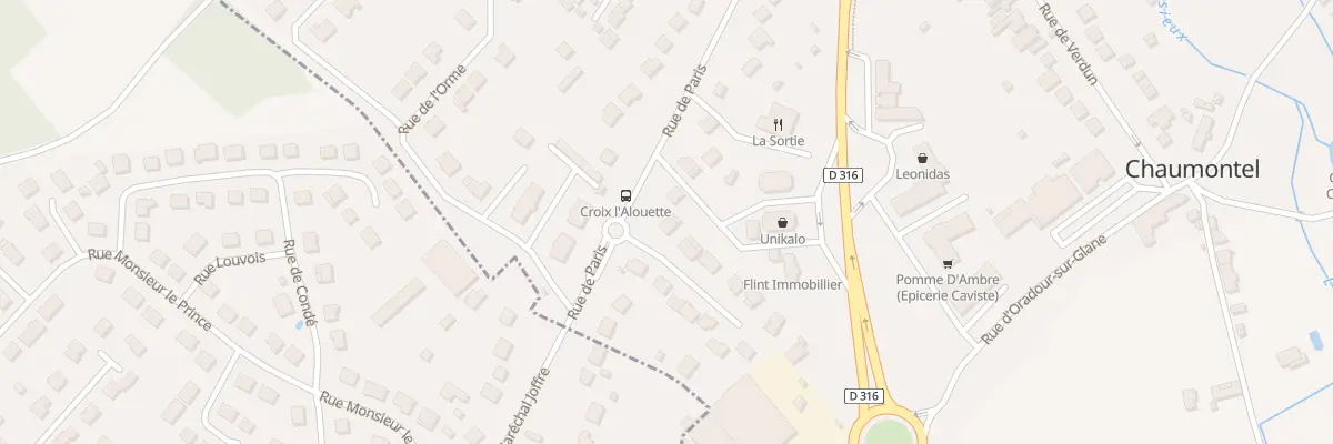 Plan du 35 Rue de Paris à Chaumontel