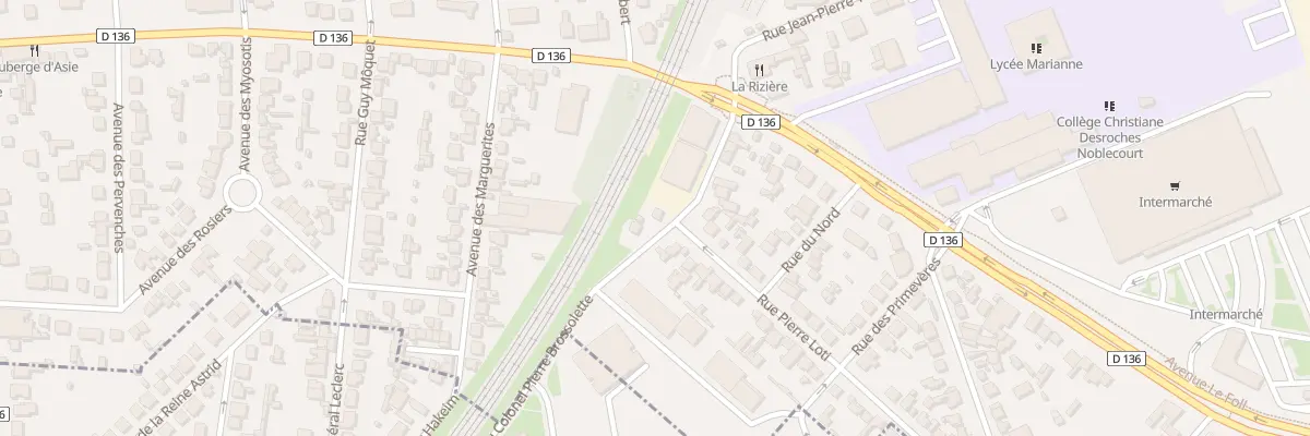 Plan du 1 Rue du Col Brossolette à Villeneuve-le-Roi