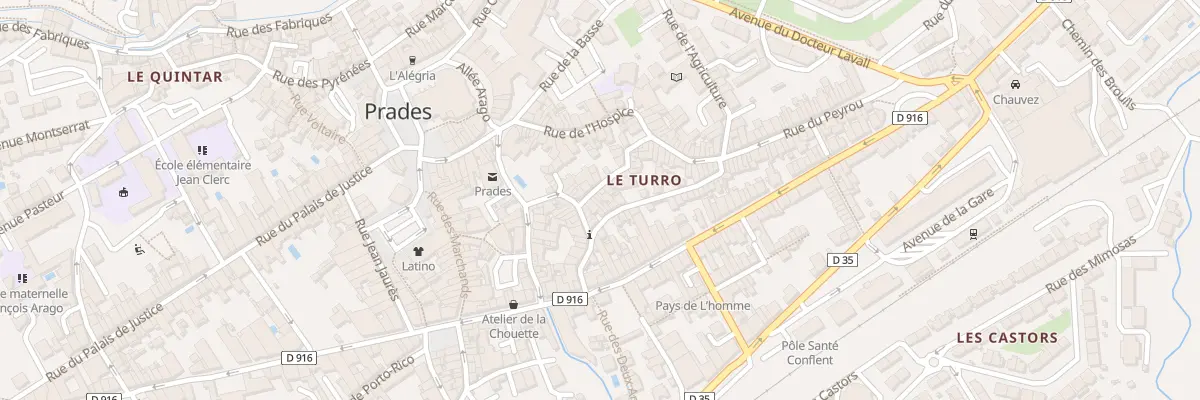 Plan du 29 Rue d’Alsace Lorraine à Prades