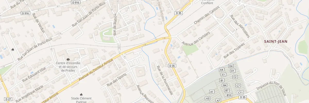 Plan du 4 Rte de Clara à Prades