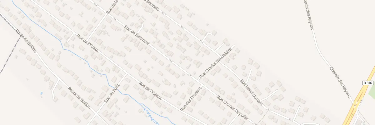 Plan du 6 Rue de Bertinval à Chaumontel