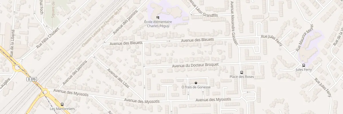 Plan du 9 Av du Docteur Broquet à Gonesse