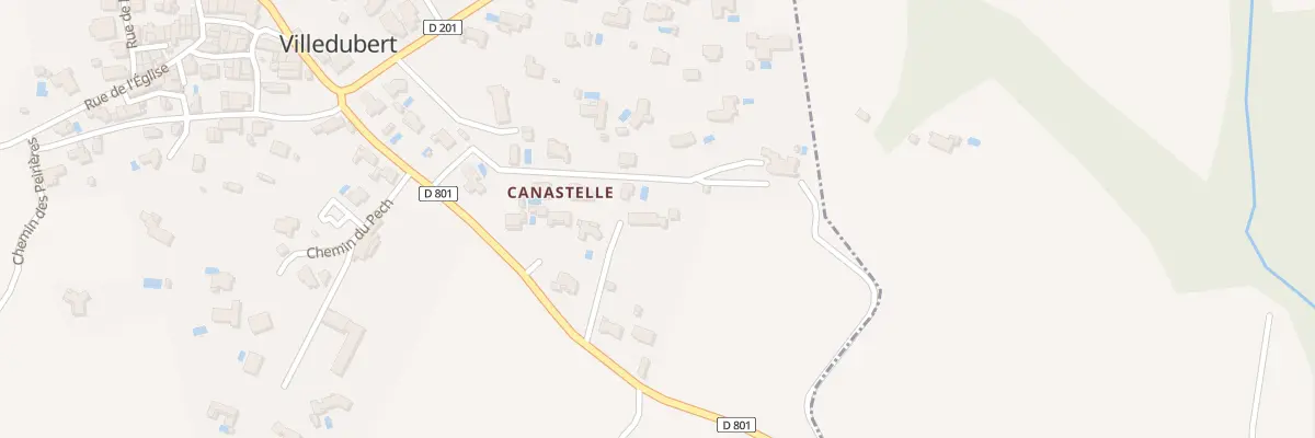 Plan du 17 Che de Canastelle à Villedubert