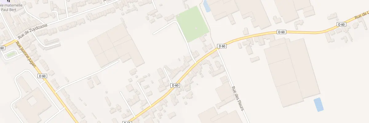 Plan du 299 Rue de Leffrinckoucke à Dunkerque