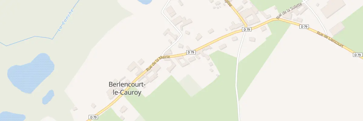 Plan du 191 Rue de la Mairie à Berlencourt-le-Cauroy