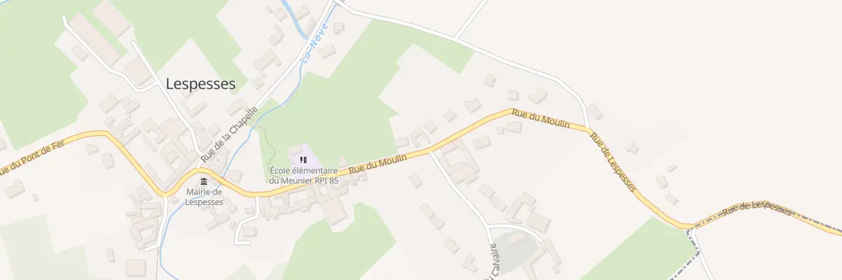 Plan du 16 Rue du Moulin à Lespesses