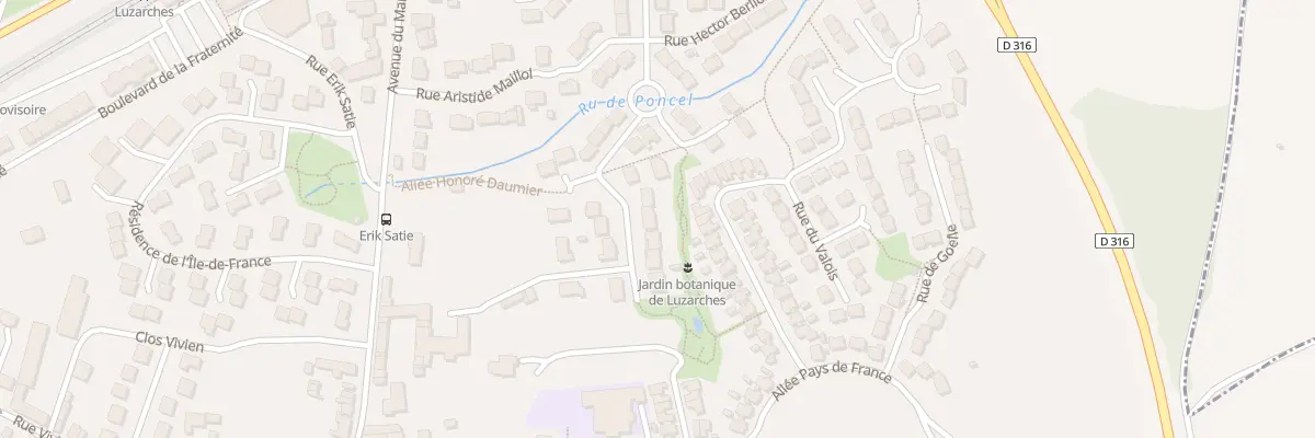 Plan du 9 Rue Honore de Balzac à Luzarches