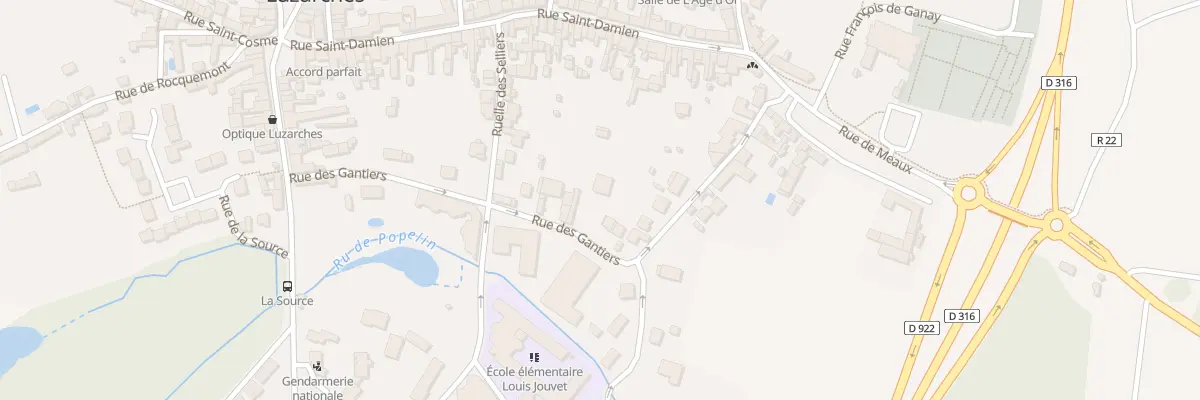 Plan du 10 Rue des Gantiers à Luzarches
