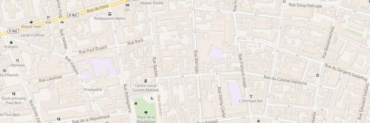 Plan du 26 Rue Lebour à Montreuil
