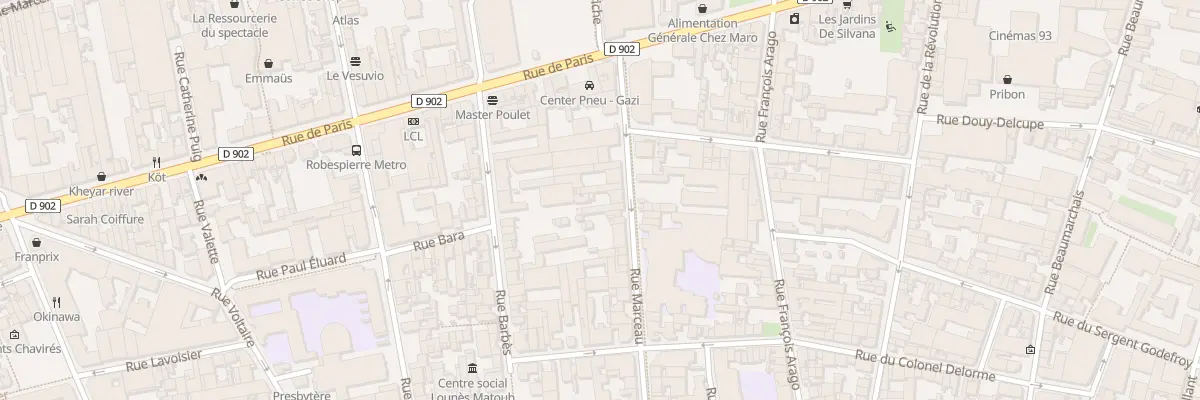 Plan du 20 Rue Marceau à Montreuil