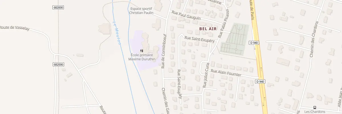 Plan du 19 Rue St Exupery à Fussy