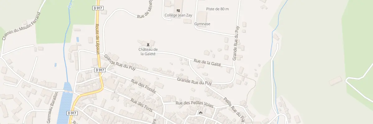 Plan du 45 Gr Grande Rue du Puy à Chambon-sur-Voueize