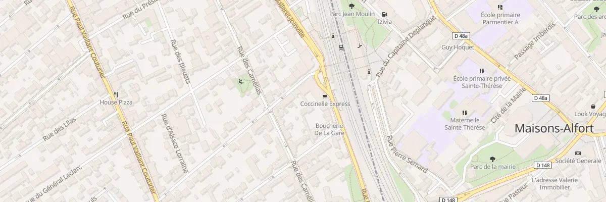 Plan du 66 Rue Mal de Lattre de Tassigny à Alfortville