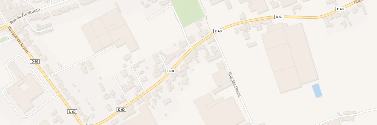 Plan du 280 Rue de Leffrinckoucke à Dunkerque