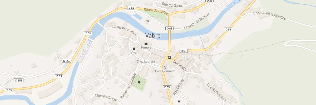 Plan du 1 Quai du Château à Vabre