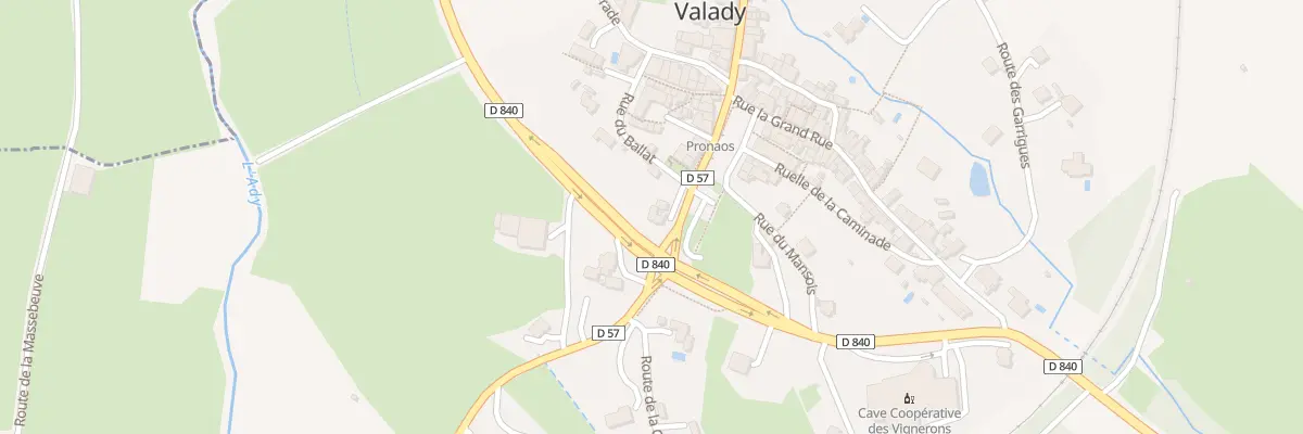 Plan du 5284 Valady à Valady
