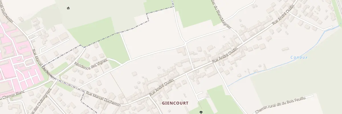 Plan du 13 Rue André Oudin à Breuil-le-Vert