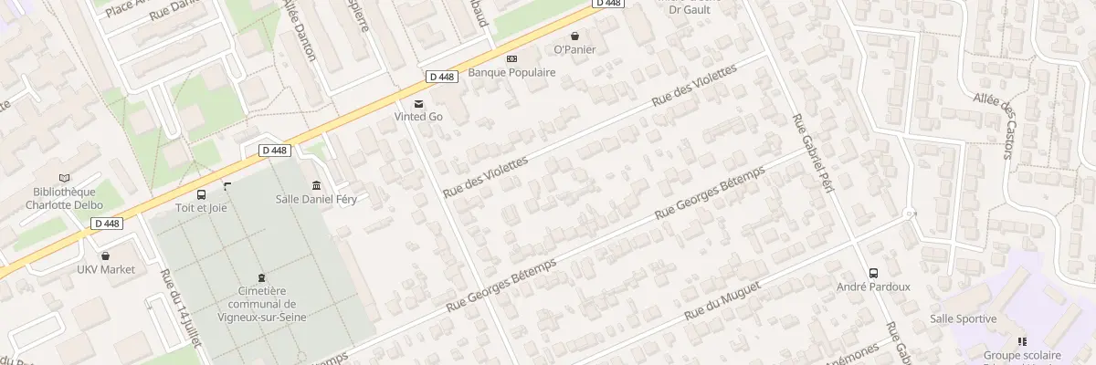 Plan du 14 Rue des Violettes à Vigneux-sur-Seine