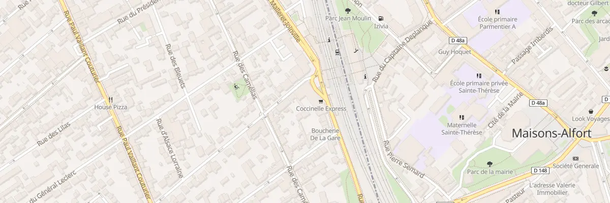 Plan du 68 Rue Mal de Lattre de Tassigny à Alfortville