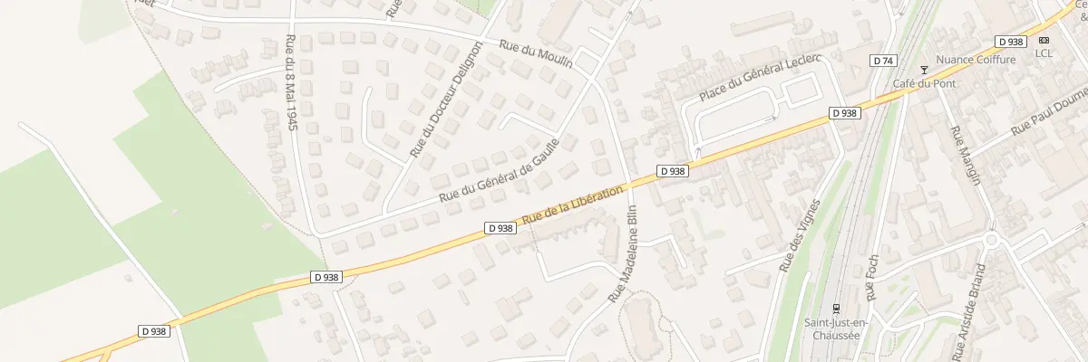 Plan du 7 Rue du Gen de Gaulle à Saint-Just-en-Chaussée