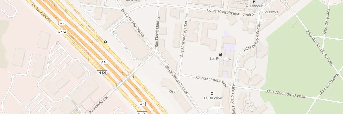 Plan du 69 Bd de l’Yerres à Évry-Courcouronnes