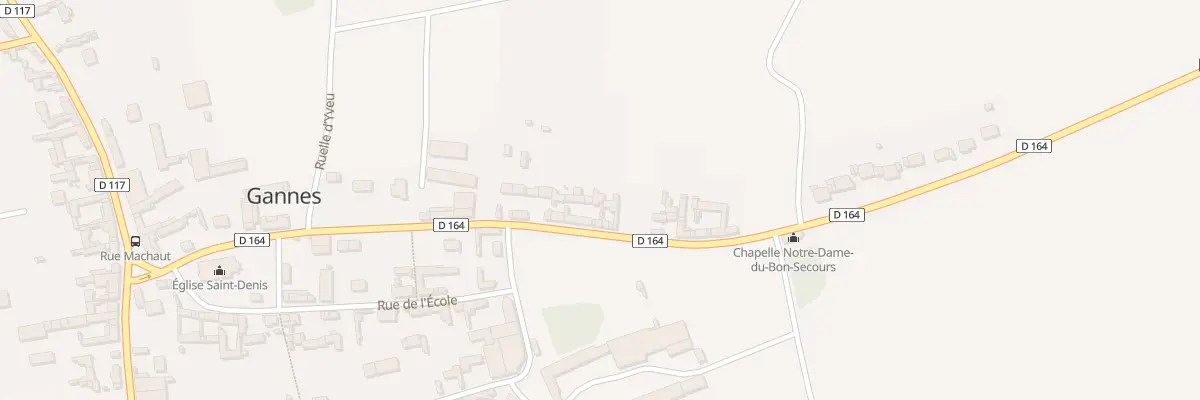 Plan du 19 Rue de la Chapelle à Gannes