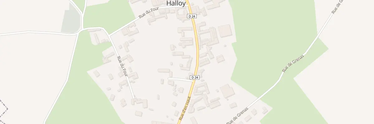 Plan du 12 Rue d’En Haut à Halloy