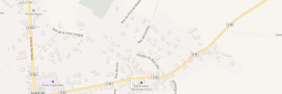 Plan du 4 Rue des Jardins à Jussac