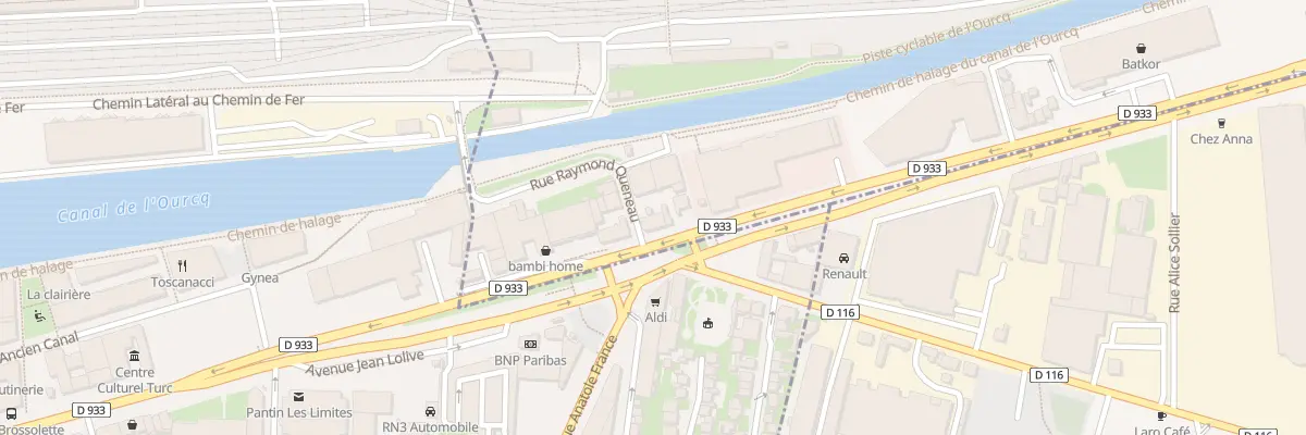 Plan du 9 Rue de Paris à Bobigny