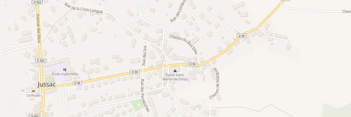 Plan du 9 Pl de l’Eglise à Jussac