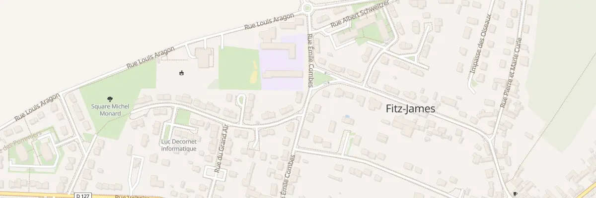 Plan du 13 Rue Emile Combes à Fitz-James