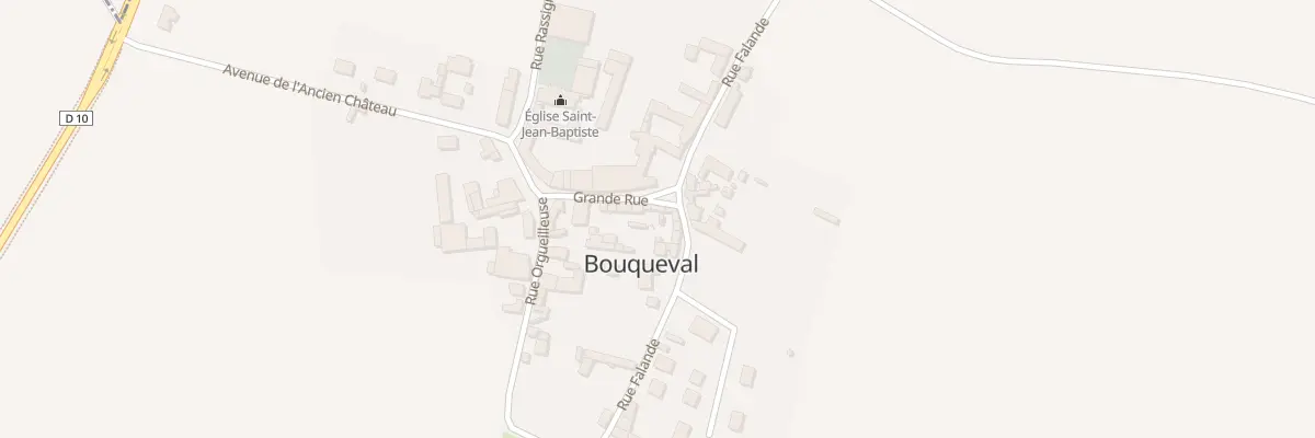 Plan du 13 Gr Grande Rue à Bouqueval
