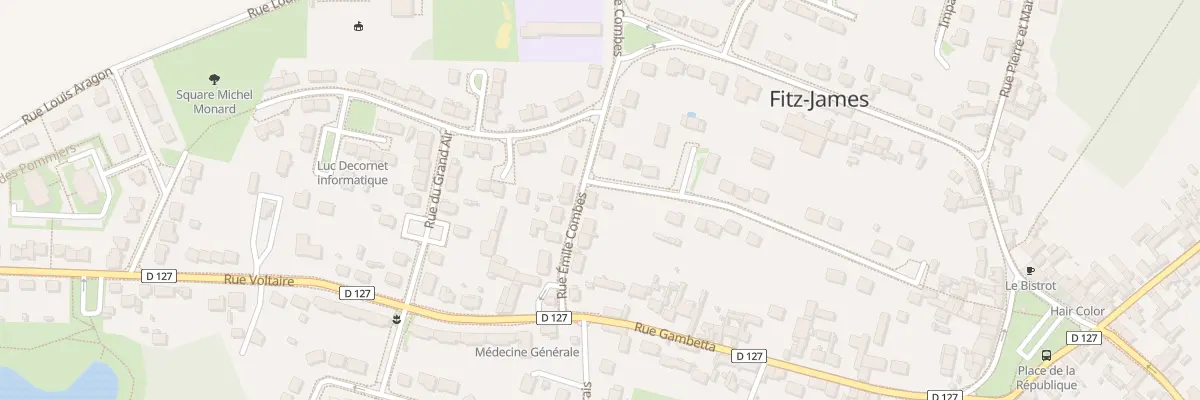 Plan du 8 Rue Emile Combes à Fitz-James