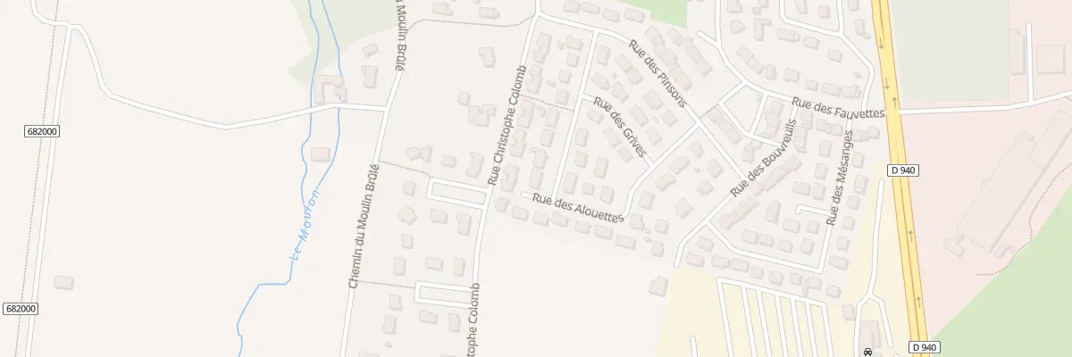 Plan du 14 Rue des Bergeronnettes à Fussy